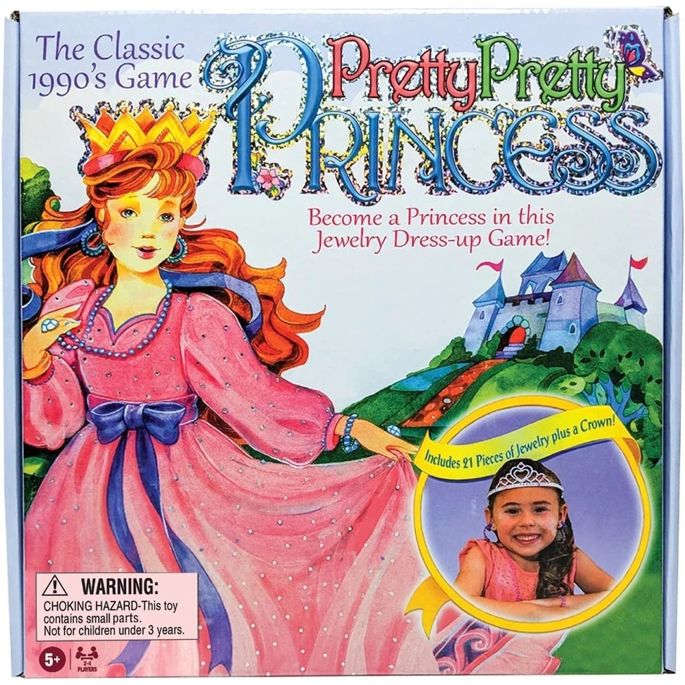 Pretty Princess Board Game - Family Game Night Kids Adults NO READING REQUIRED